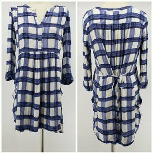 Anthropologie Maeve Plaid Dress Size Large
